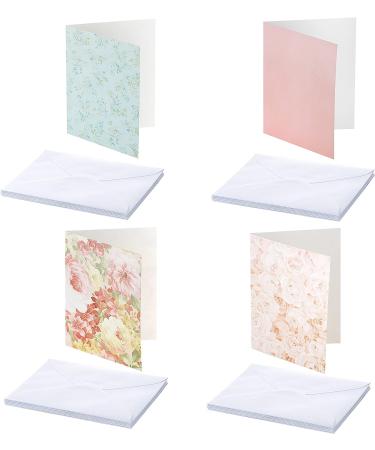 Floral Card Making Kit: 32 Blank Cards, Envelopes, Washi Tape, Stickers, Ephemera & Gift Tags | DIY Greeting Cards Supplies - Buy Online on GoSupps.com