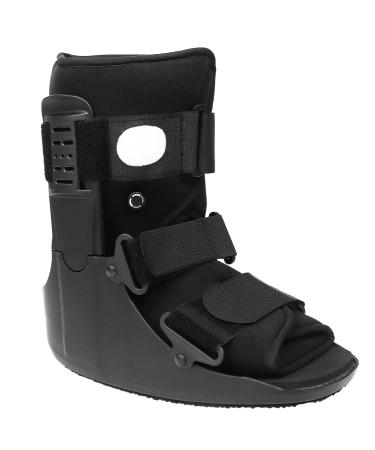 Air Walking Boot Fracture Boot Short Walker Protective Boot Fits Left or Right Foot Ankle for Injuries Fractures Sprains Black M Medium