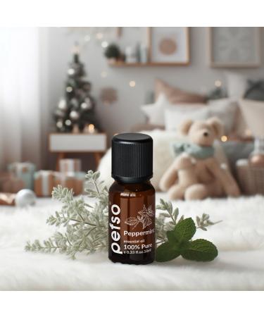 100% Pure Peppermint Essential Oil 10ml | Natural Oil for Diffuser Hair Growth Cooking & Gifts - Buy Online on GoSupps.com