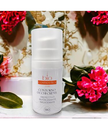  BioCosmeetics Natural Organic Eye Cream for Bags Wrinkles and Dark Circles - Nutritive Illuminating and Moisturising - Lifting Effect - Airless Container - 30 ml - Made in Italy - Buy Online on GoSupps.com