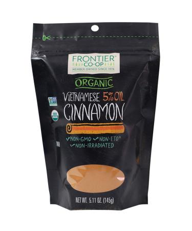 Frontier Co-op Organic Vietnamese 5% Oil Cinnamon 5.11 oz (145 g)