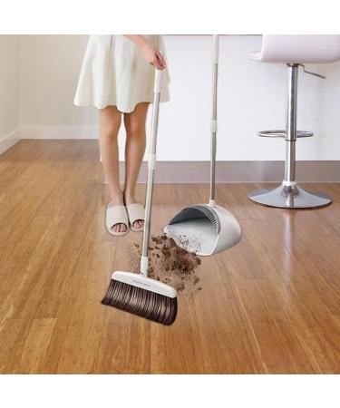 Dustpan with Long Handle | Long Handle Dustpan with U-Shaped Magnetic Snap | Household Dustpans for Kitchen Fireplace Hallway Balcony Study Room Bedroom Utoya - Buy Online on GoSupps.com