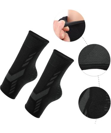 VOCOSTE Ankle Brace Support Sleeve & Wrap for Exercise | Size M Black - International Shipping Available - Buy Online on GoSupps.com