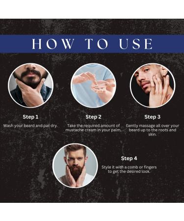 AMAzing Earth Organic Beard & Mustache Cream for Men | Vegan Chemical-Free Hair Growth 50g - Buy Online on GoSupps.com