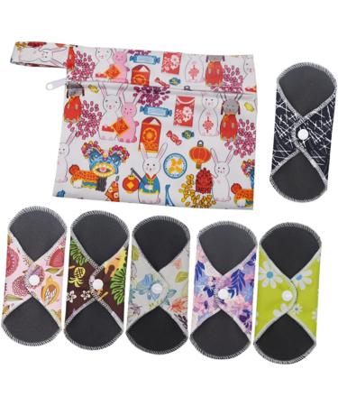 Organic Bamboo Washable Napkin Set - Super Absorbent Menstrual Cloth Pads for Women - Buy Online on GoSupps.com