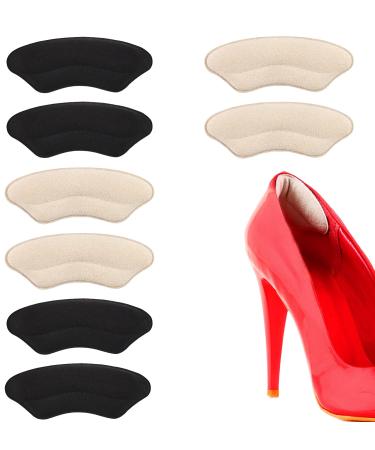 Heel holder heel pad pads heel shoe inserts for too large shoes filler to improve the fit and the comfort of the shoes to prevent heel slides and bladder formation (4 pairs)