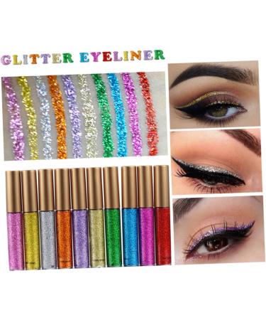 Healeved 10pcs Liquid Eyeliner Eyeshadow Eye Shadow Glitter Eyeliner Shinny Eyeliner - Buy Online on GoSupps.com