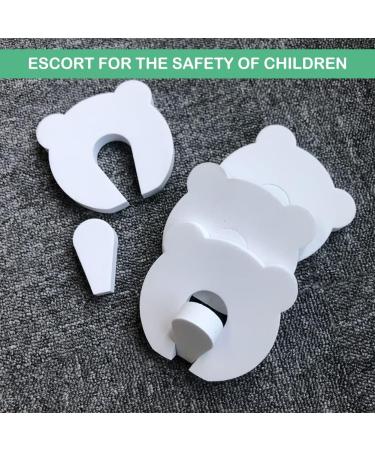 Kids Foam Door Stop 6PC Set - Baby Safety Finger Guard (White) - Buy Online on GoSupps.com