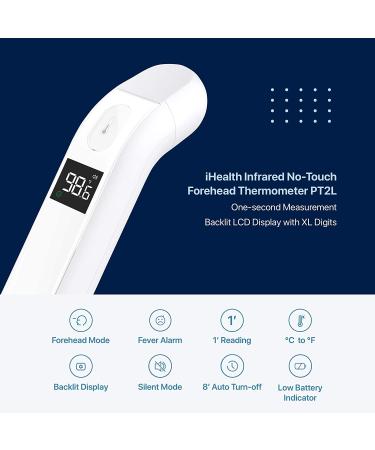 iHealth Non-Contact Forehead Thermometer for Adults & Babies â€“ Infrared Digital Thermometer with Fever Alarm - Buy Online on GoSupps.com