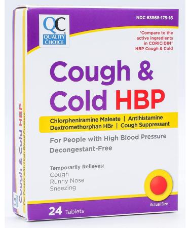 Quality Choice HBP Cough & Cold Relief Tablets 24ct - Pack of 3 - Buy Online on GoSupps.com