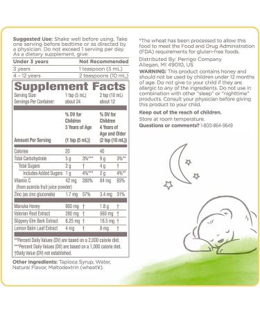 Burt's Bees Kids Cough Syrup & Immune Support - Natural Grape, 4 fl oz (3+ Years) - Buy Online on GoSupps.com