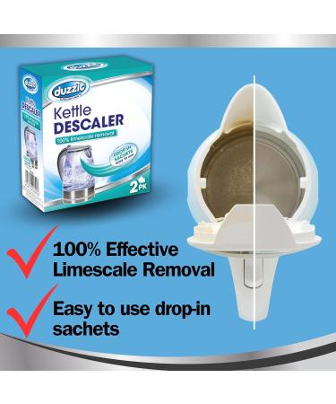 Duzzit Kettle Descaler Pack of 6-2 Easy Drop-in Kettle Descaler Sachets per Box for a Total of 6 Kettle Limescale Remover Sachets - 100% Limescale Removal Guaranteed - Buy Online on GoSupps.com