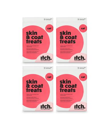 Itch | Skin & Coat Treats for Cats | With Omega 3 Biotin and Zinc for Glossy Fur | Grain Free | 4-Pack - Buy Online on GoSupps.com