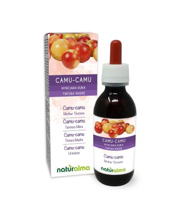 Camu-camu (Myrciaria dubia) fruits Teinture M re sans alcool Naturalma - Riche en vitamine C - Extrait liquide gouttes 120 ml - Compl ment alimentaire - V g talien ou v gan Sans alcool 120 ml (Lot de 1)