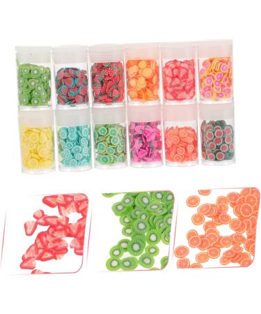 12 Boxes Nail Art Accessories Diy Nail Art Fruit Slices Nail Art Jewelry Accessories Mini Fruit Clay Slices Clay Fruit Slices Nail Fruit Spacer Beads Polymer Clay Soft Pottery 3d - Buy Online on GoSupps.com