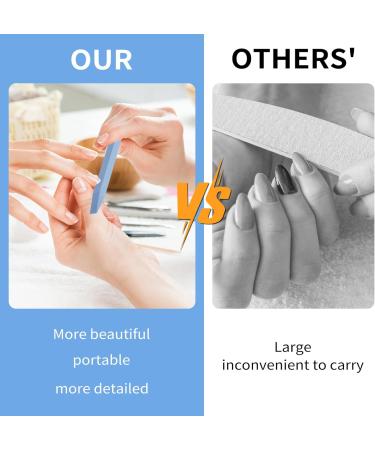 WLLHYF 8 Pieces Pumice Stone Nail File Set | Manicure & Pedicure Tools for Salon & Personal Use | Cuticle Remover & Buffing Accessories - Buy Online on GoSupps.com