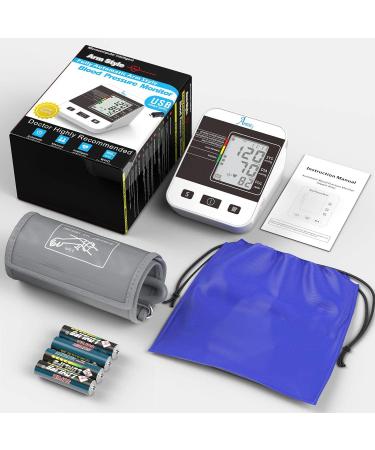 Annsky Digital Blood Pressure Monitor for Home Use - Large LCD Display, Automatic Measure, Heart Rate Pulse, 2 User Memories - Black - Buy Online on GoSupps.com
