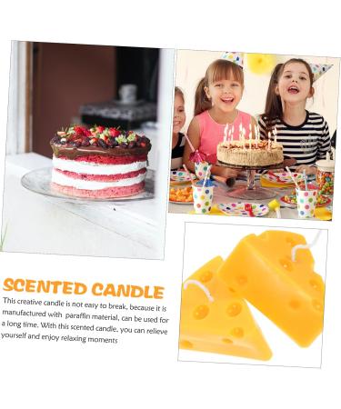 Buy 2pcs Funky Cheese Scented Candles - Unique Home Decor & Party Candle - Yellow Cactus Design | International Shipping - Buy Online on GoSupps.com