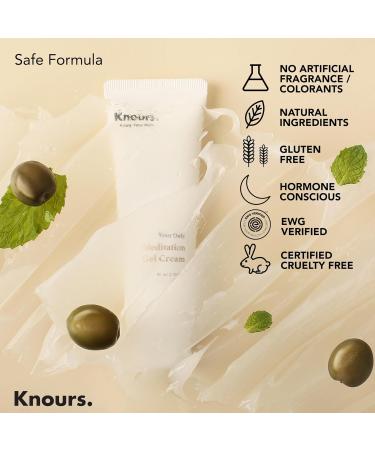 Knours. Light Weight Water Based Gel Moisturizer Vegan Peppermint Squalane & Ceramide NP Hydrating Soothing Cooling (80ml 2.7 fl oz.) - Buy Online on GoSupps.com