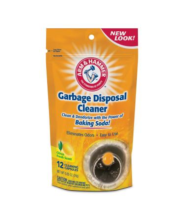 Arm & Hammer 12-Count Sink Garbage Disposal Cleaner Freshener & Deodorizer Capsules Citrus Scent with Power of Baking Soda (New Packaging) - Buy Online on GoSupps.com