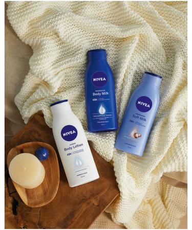 NIVEA Express Body Lotion 400ml - Fast-Absorbing Moisturizing Cream with Marine Minerals & Deep Care Serum (3-Pack) | Hydrate & Nourish Your Skin - Buy Online on GoSupps.com