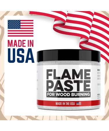 Clear Flame Paste for Wood Burning - 4oz Jar - Made in USA - DIY Arts and Crafts Gel for Home or Office - Buy Online on GoSupps.com