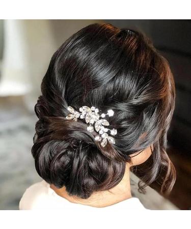 JYTDBCS Crystal Bride Wedding Hair Comb Hair Accessories with Bridal Rhinestone Side Combs for Women and Girls - Buy Online on GoSupps.com