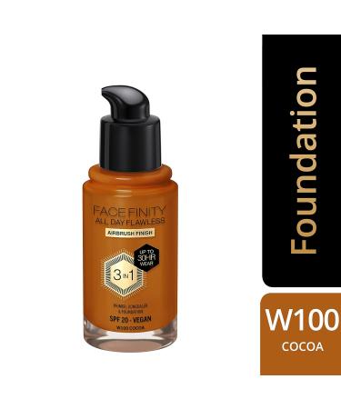 Max Factor Facefinity All Day Flawless Foundation 100 Cocoa - Long-Lasting Flawless Finish International Shipping Available - Buy Online on GoSupps.com