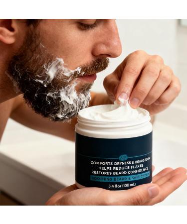 Beard Moisturizing Cream | Plant Extract Balm Men's Face and Beard Care Cream For Boyfriend Father Husband Birthday Santa Christmas Travel Home Bath - Buy Online on GoSupps.com