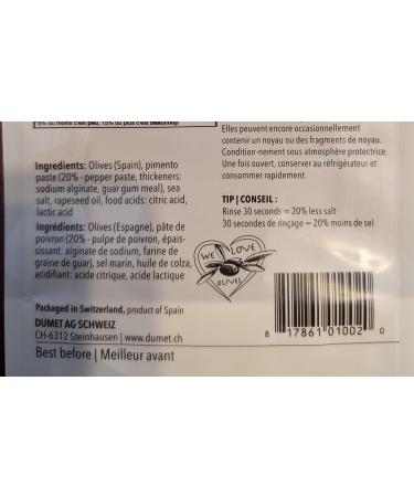 Dumet Spanish Manzanilla Gourmet Olives with Pimento Paste 200g - Buy Online on GoSupps.com
