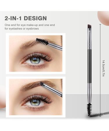 Lusofie 3Pcs Eyelash Separator Tool Eyelash Comb Eyebrow Spoolie Brush Set | Double Head Eye Brow Grooming and Makeup Tools - Buy Online on GoSupps.com