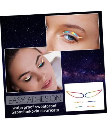  POPETPOP POPETPOP 8 Sets Colored Eyeliner Stickers Self-Adhesive Eyeliner Stickers Makeup Tape Waterproof Adhesive Tape Elegant Paper Eyeliner Decals - Buy Online on GoSupps.com