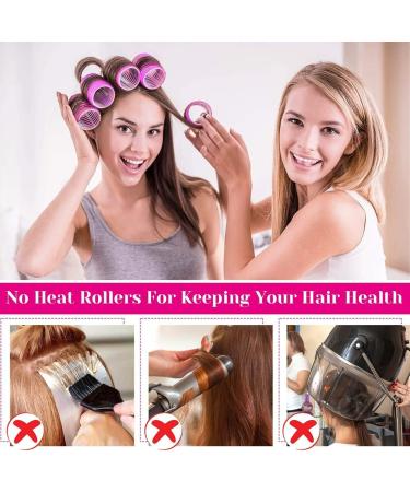 40PCS Hair Curlers Rollers Set Self Grip Hair Curlers With 4 Sizes Salon Hair Rollers with Duckbill Clip for DIY Long Medium Short Thick Fine Thin Hair Bangs Volume - Buy Online on GoSupps.com