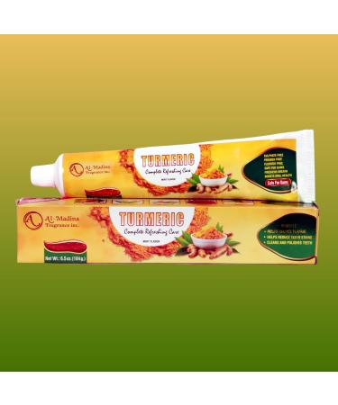 Infinix Herbal and Turmeric Toothpaste with Saffron Tea Tree Aloe Vera and Ginger - Paraben Free & Refreshing Oral Care for Sensitive Teeth - Halal - Pack of 6 - Buy Online on GoSupps.com