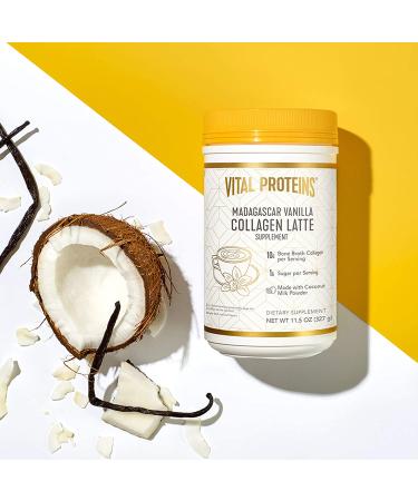 Vital Proteins Collagen Latte - Madagascar Vanilla 11.5 oz | Healthy Skin & Joints - Buy Online on GoSupps.com