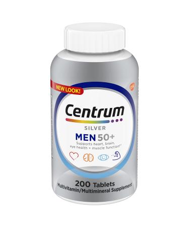Centrum Silver Men Age 50+ Multivitamin - 200 Tablets