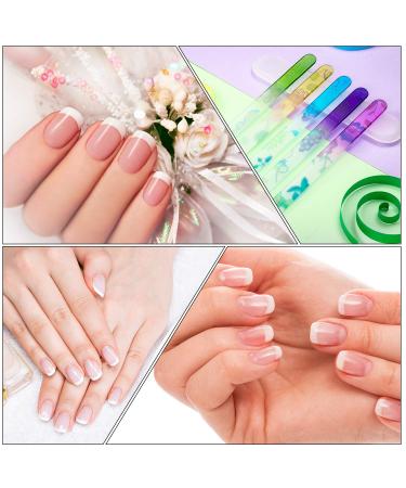 8 Pack Colorful Pattern Printed Glass Nail Files with Travel Cases - Professional Manicure Supplies - Buy Online on GoSupps.com