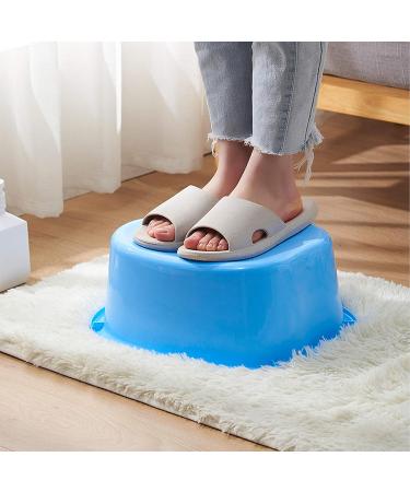 Portable Foot Soaking Basin and Massager - Sturdy Plastic Foot Bucket for Dead Skin Removal - Fits Men's Size 11 - White - Buy Online on GoSupps.com