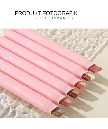  Djowyh Cosmetics Set of 6 Two-Tone Eyeshadow Pencils Cosmetics Shimmer Eye Pencil for Friends Family - Buy Online on GoSupps.com