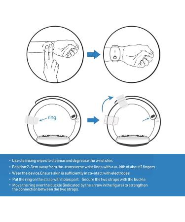 EmeTerm Fashion Anti-Nausea Wristband | FDA Cleared, Drug-Free Relief for Motion & Morning Sickness | Rechargeable, Fashionable Design | Black - Buy Online on GoSupps.com