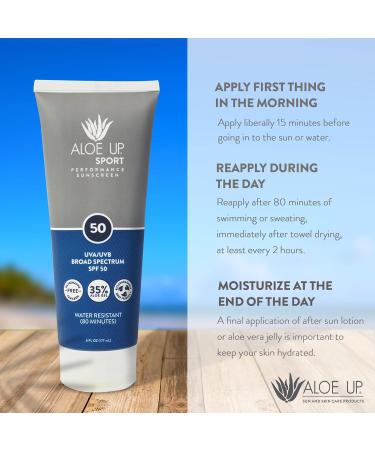 Aloe Up Mineral Sunscreen Lotion SPF 33 Mineral Sunscreen Spray SPF 50 Kids Mineral Sunscreen Lotion SPF 50 and Sport Sunscreen Lotion SPF 50 - Sunscreen Bundle - Reef Friendly - 4 Items - Buy Online on GoSupps.com