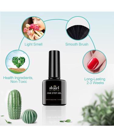AB GEL Glitter Gel Polish Set - 6pcs Soak Off Nail Lamp Kit in Green, Orange, Rose, Red, White, Silver & Golden Shades - Nail Varnish Art DIY at Home - 7.5ml - Gift Box Included | MACG189 - Buy Online on GoSupps.com