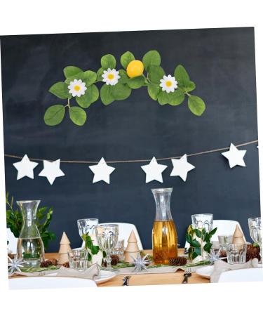HOMSFOU 8 Pcs Simulation Lemon Pendant Lemon Decorations Lemons for Decoration Lemon Garland Dried Lemon Slices Fake Lemons Plant Garland Mantel Garland Plastic Fireplace Artificial - Buy Online on GoSupps.com