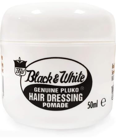 Pluko Black and White Hair Dressing Pomade 50ml Coconut - Pack of 1 - Buy Online on GoSupps.com