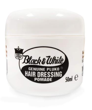 Black and White Pluko Hair Dressing Pomade 50ml Coconut 50 ml (Pack of 1)