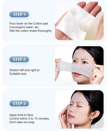 Makeup Remover Cotton Pads - Pack of 200 Wet Compress Cotton Sheets Ultra-Thin Cleansing Pads Super Fit Facial Pads Makeup Remover Tool Hondony - Buy Online on GoSupps.com