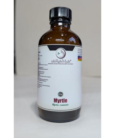 Myrtle Essential Oil || Red || Pure || Unadulterated || Therapeutic Quality || Tunisia (4oz w/Pipette) myrtle 4 Ounce - Buy Online on GoSupps.com