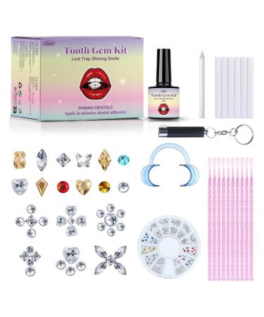 DIY Tooth Gem Kit | 120 Sparkling Crystals | Professional Teeth Jewelry Starter Kit for Fashionable Smiles - Buy Online on GoSupps.com