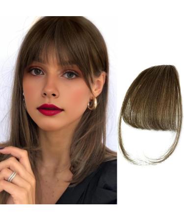 Clip-in Bangs 100% Natural Real Human Hair Wispy Bangs Forehead Hair Extensions Air Bangs Fringe Wig Hairpieces for Women Black Brown Red Blonde Wine Red - Buy Online on GoSupps.com