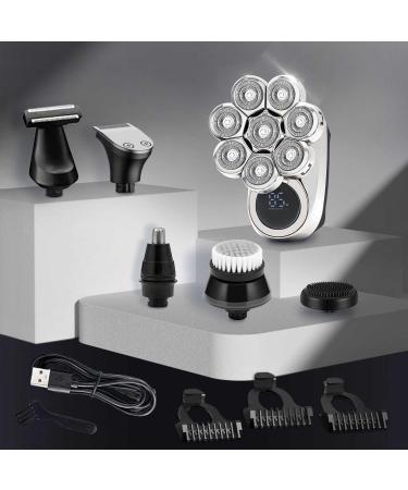 Buy Electric Shaver for Men - 8D Head Shaver 6-in-1 Grooming Kit USB Rechargeable & Waterproof | Perfect for Bald Men - Buy Online on GoSupps.com